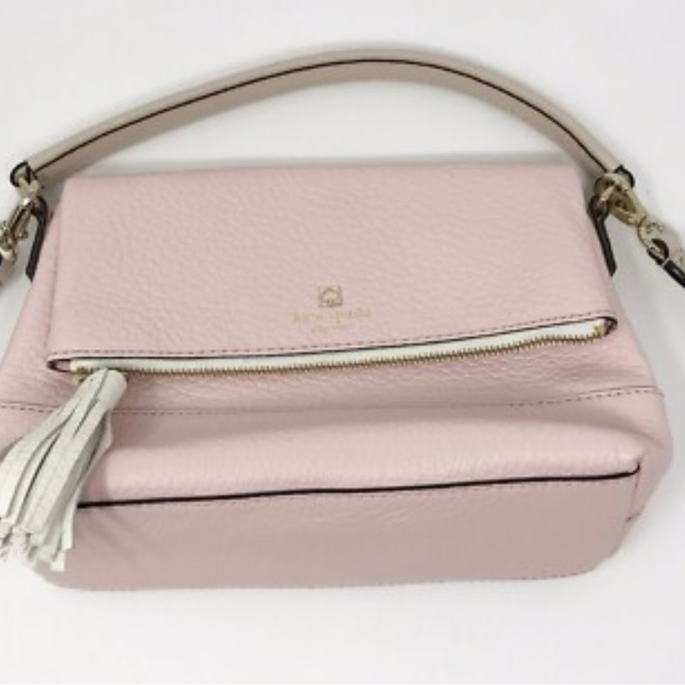 Kate Spade Pink Shoulder Bag with Tassel Detail